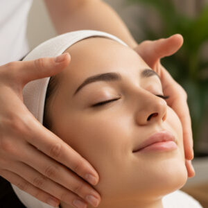 Massaggio viso drenante di 25 minuti